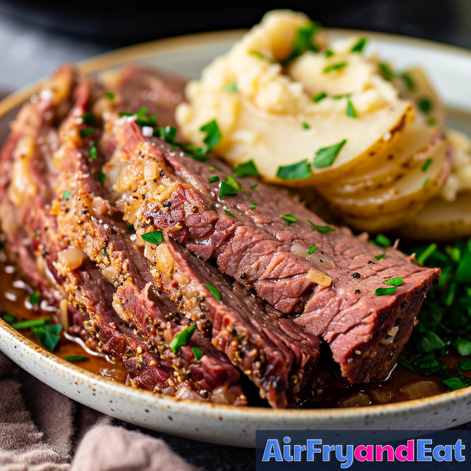 Air Fryer Corned Beef Brisket Easy Tender Juicy Airfryandeat