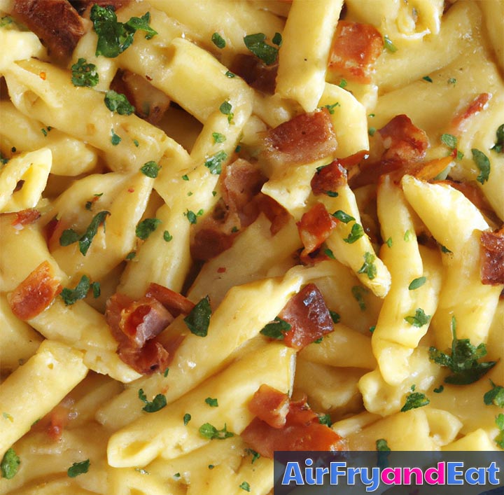 Air Fryer Chicken Alfredo (With Shrimp) Delicious AirFryAndEat