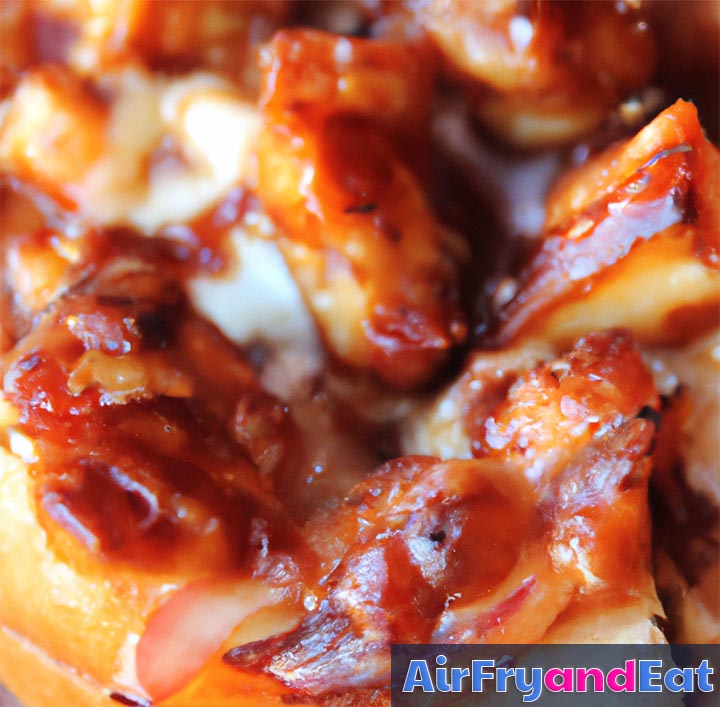 Air Fryer BBQ Chicken Pizza