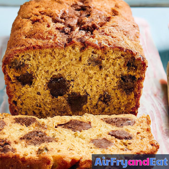 Air Fryer Chocolate Banana Bread