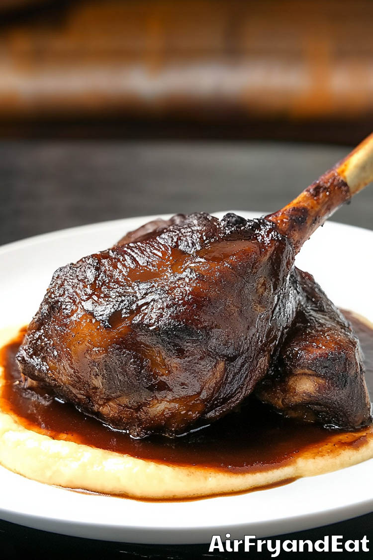 Air Fryer Lamb Shanks Super Tender & Easy AirFryAndEat