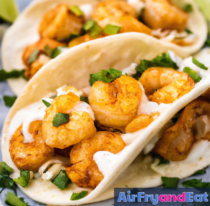 Air Fryer Popcorn Shrimp Tacos