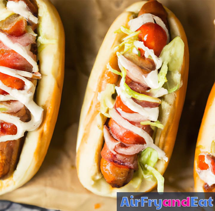 Chicago Style Bacon Wrapped Hot Dogs