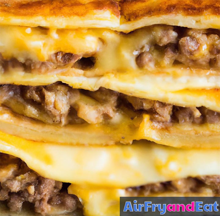 Sausage and Cheese Breakfast Quesadilla