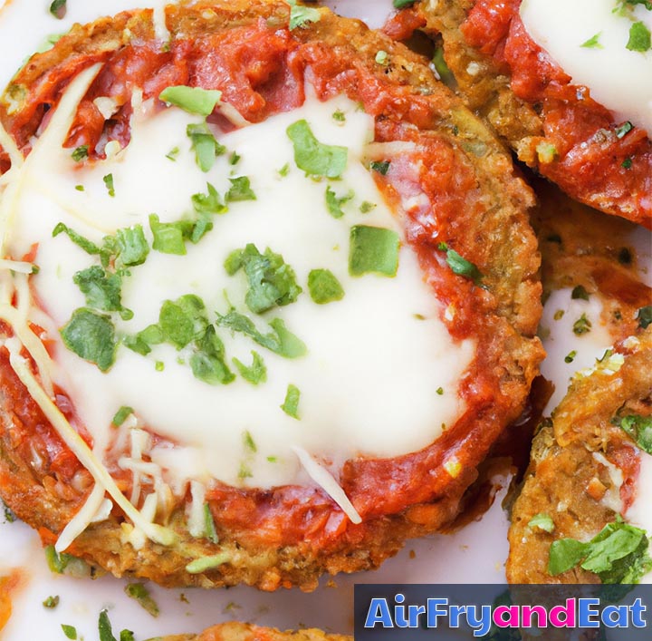 air fried eggplant parmesan