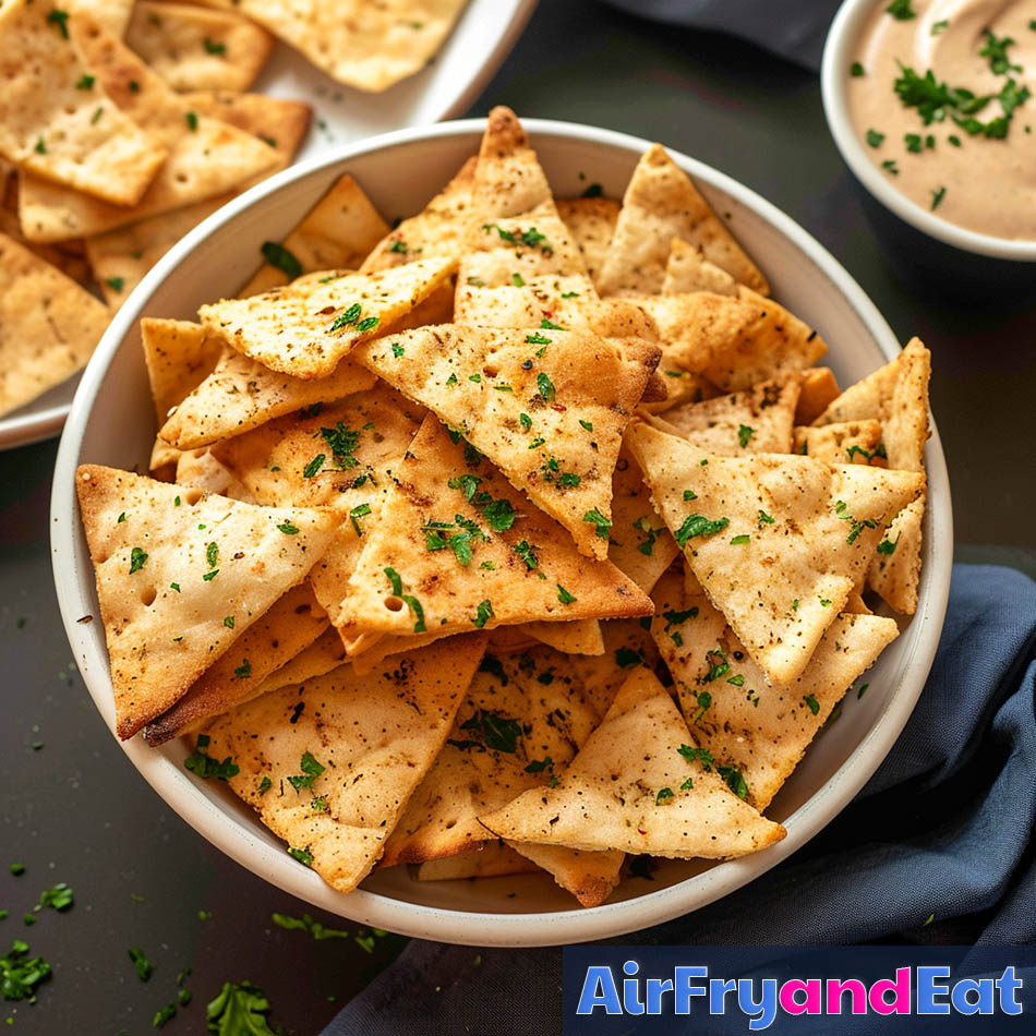 air fried pita chips  