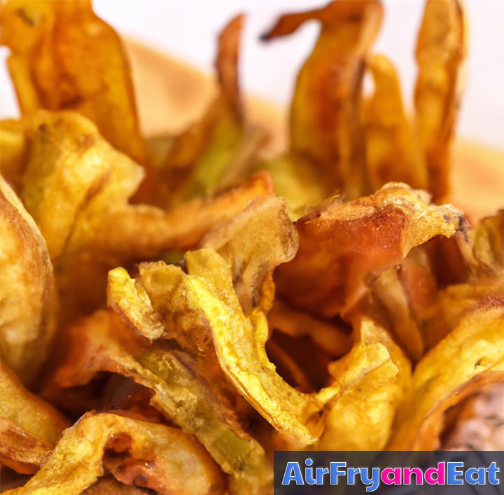 air fried potato peels