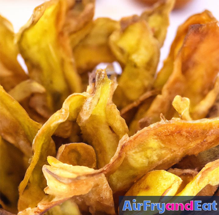 air fried potato peels