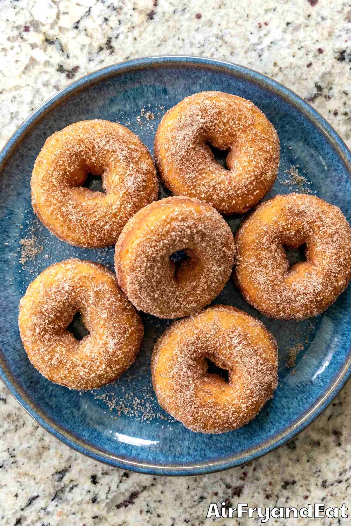 Warm air fryer apple cider donuts