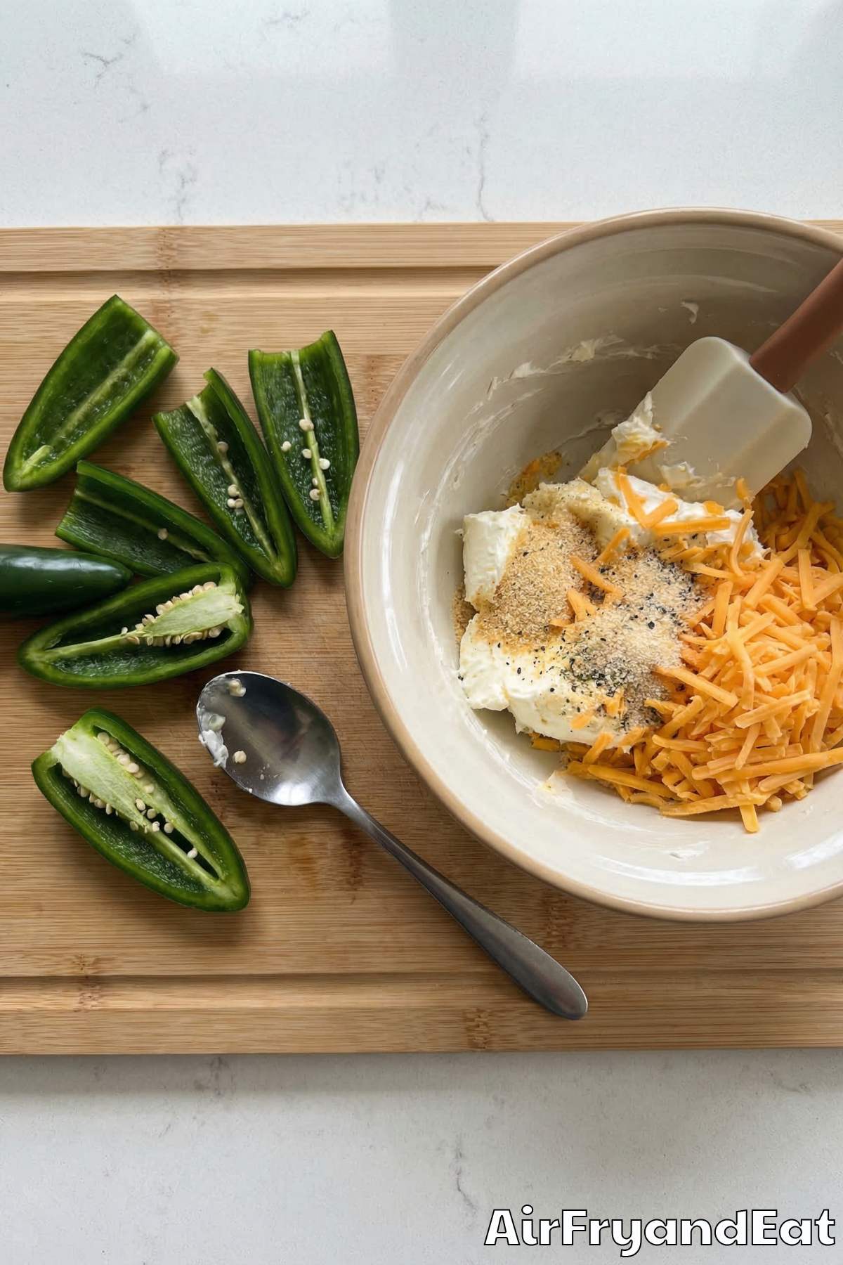 Air Fryer Bacon Wrapped Jalapeño Poppers Step 1