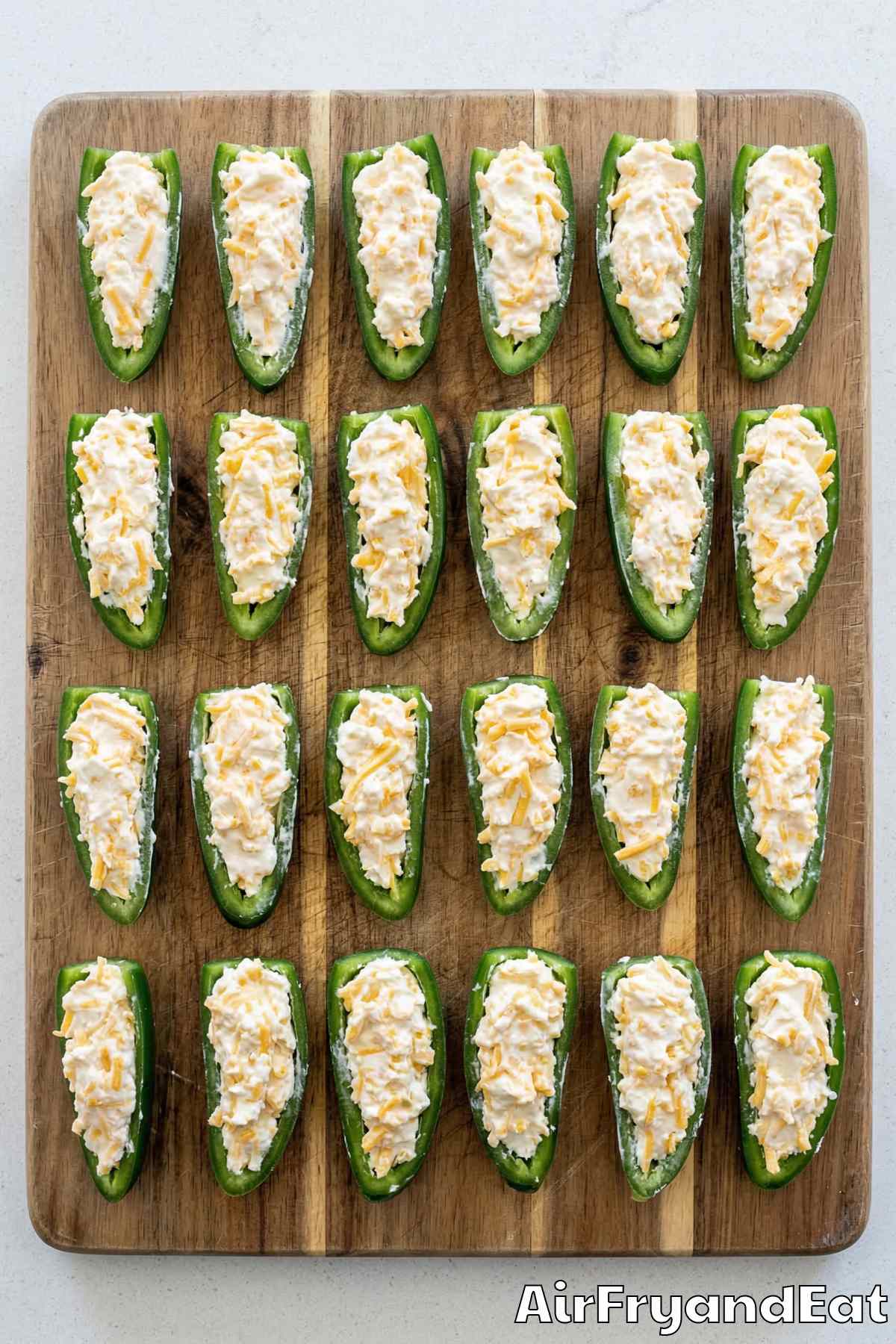 Air Fryer Bacon Wrapped Jalapeño Poppers Step 2