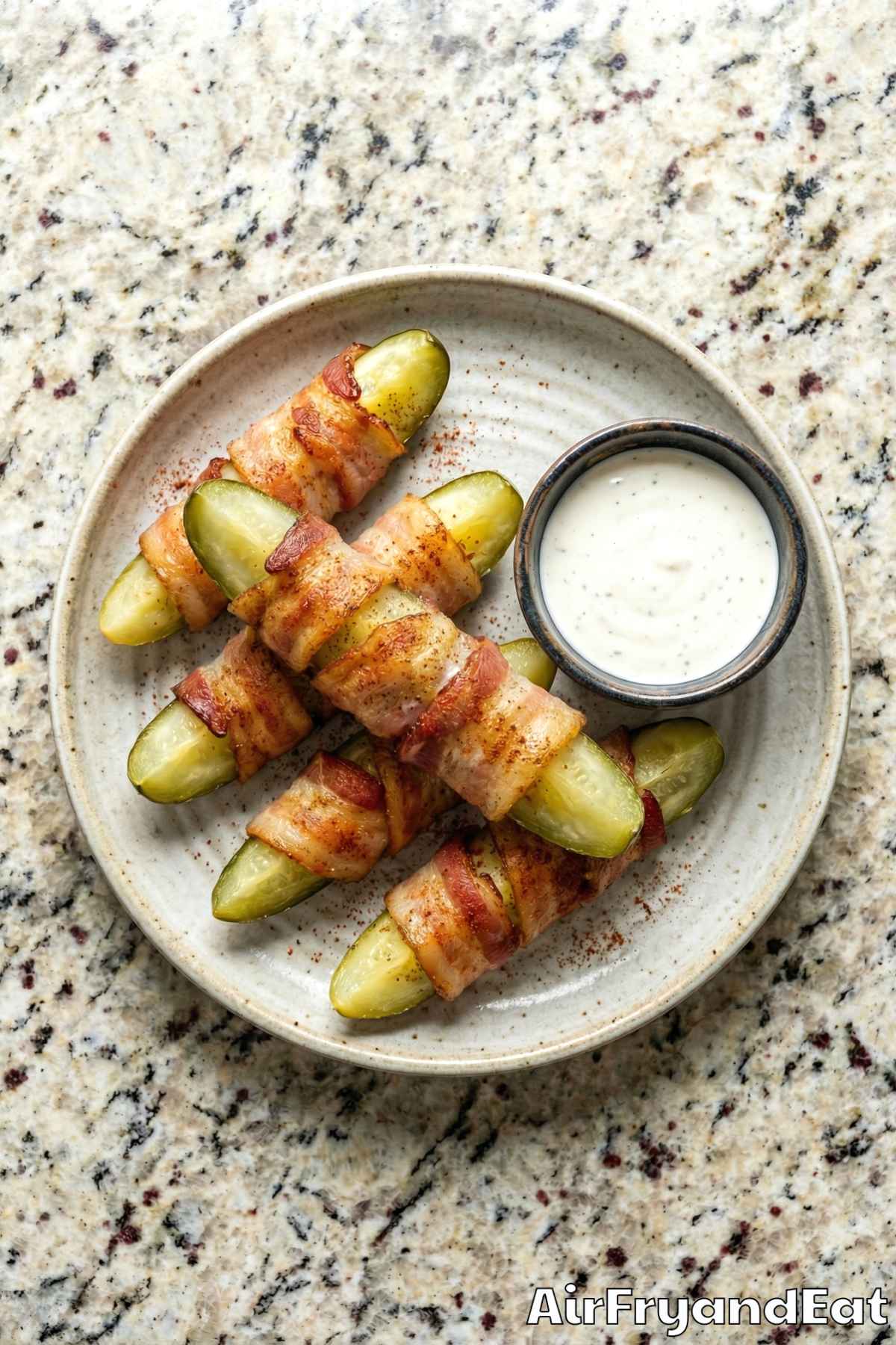 Mouthwatering bacon wrapped pickle spears