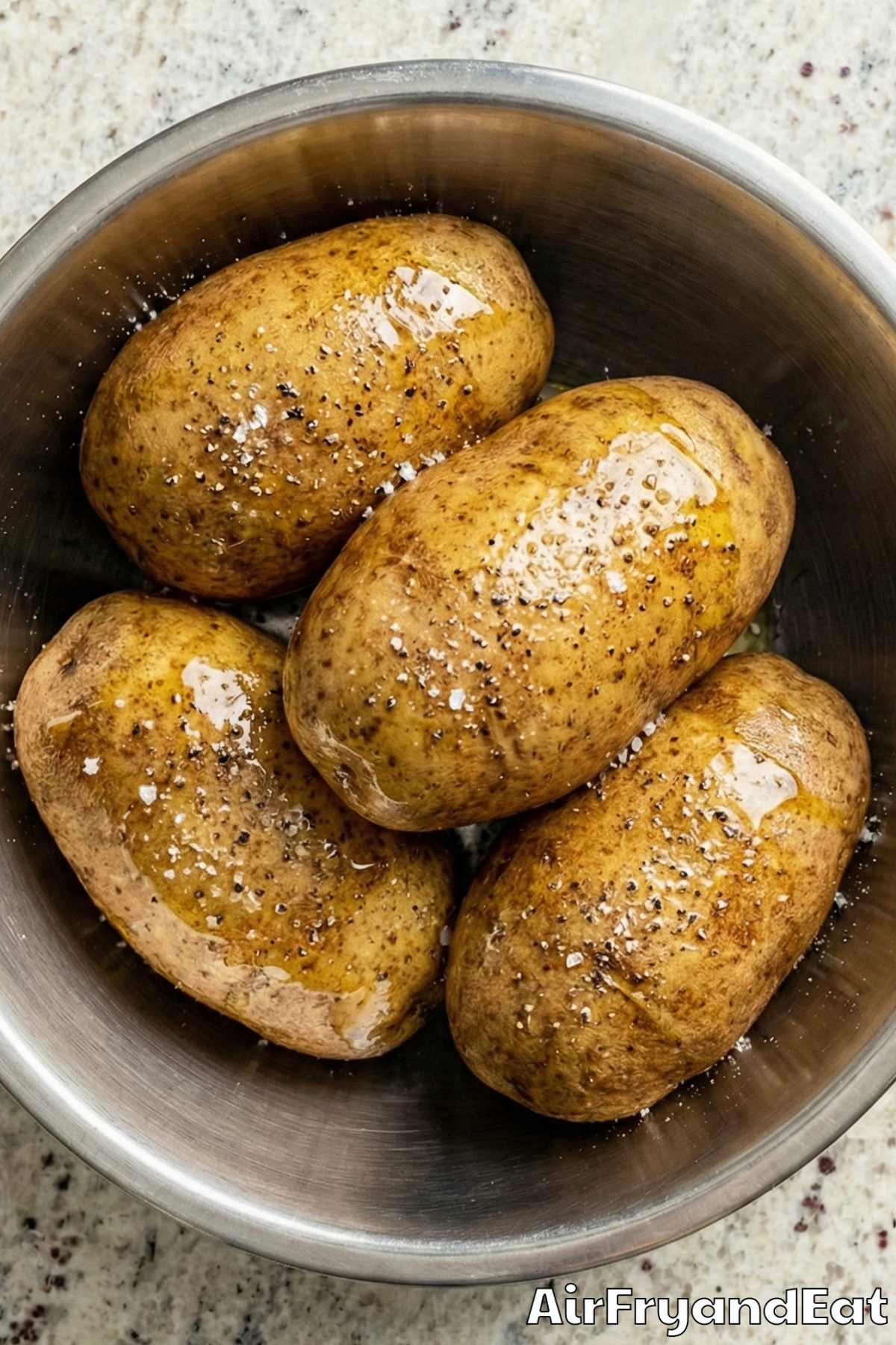 Air Fryer Baked Potatoes Step 2