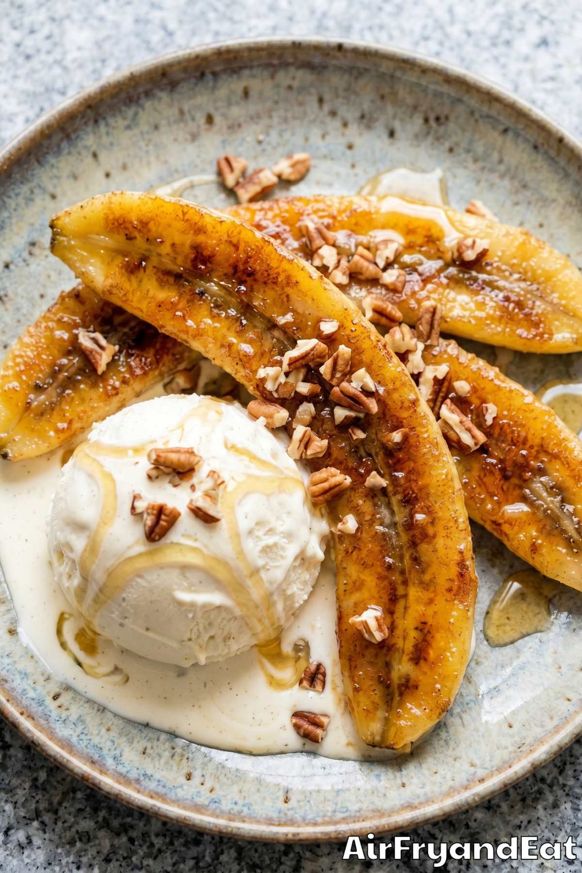 Simple air fryer banana treat