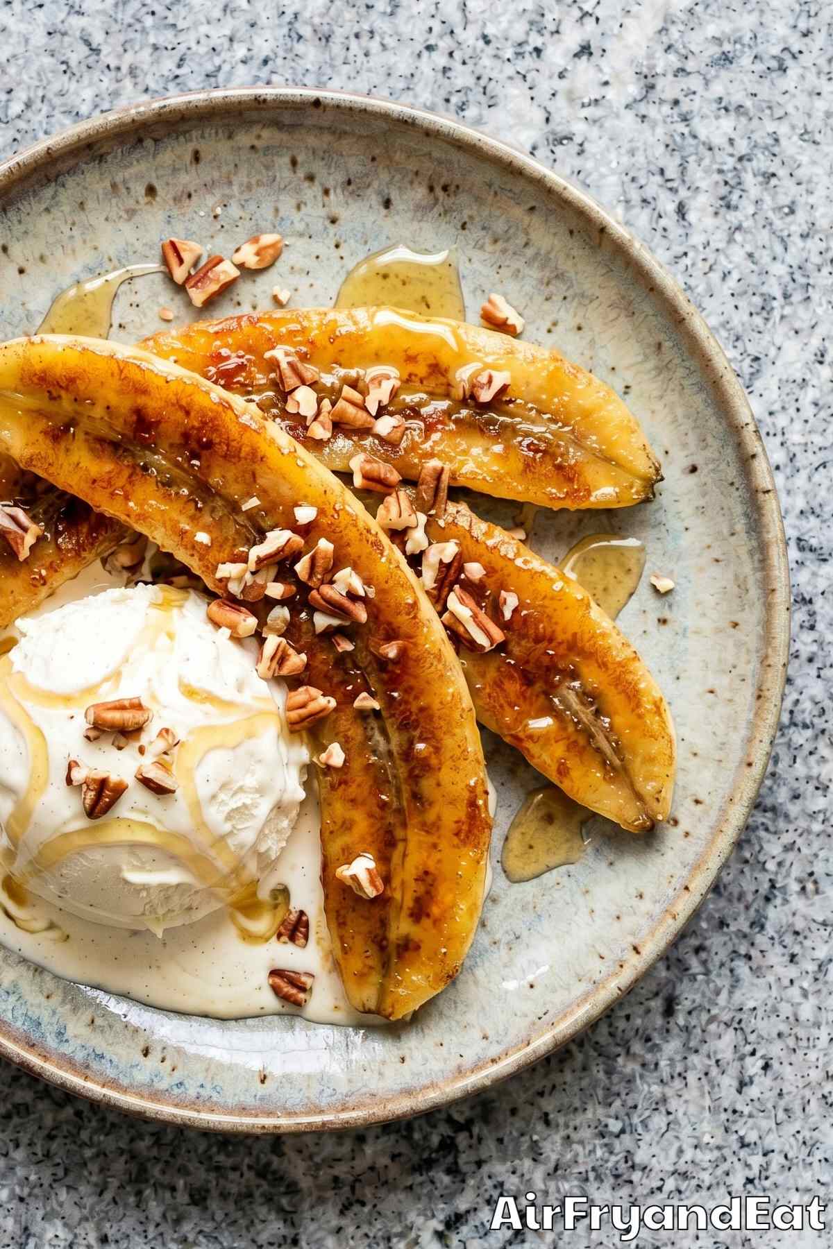Delicious air fryer banana chunks