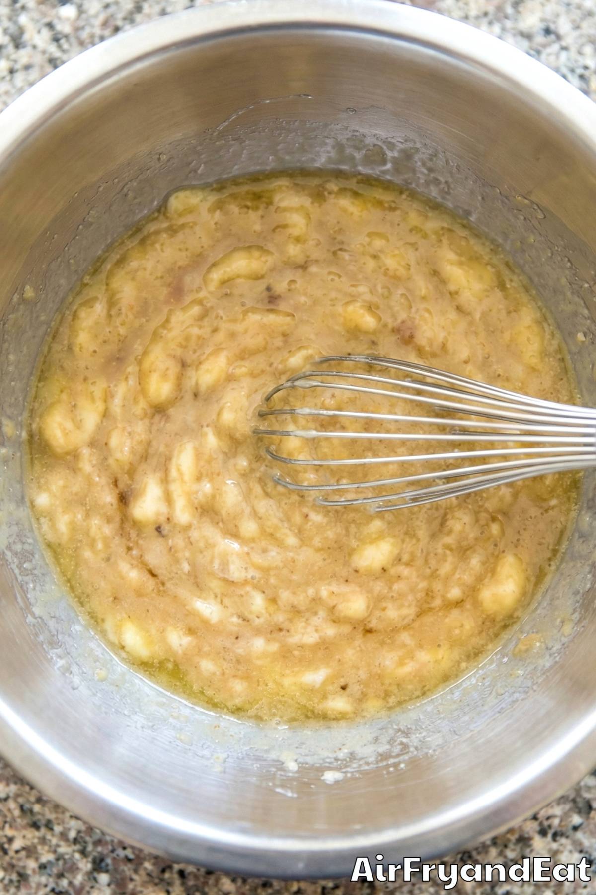 Air Fryer Banana Bread Muffins Step 1