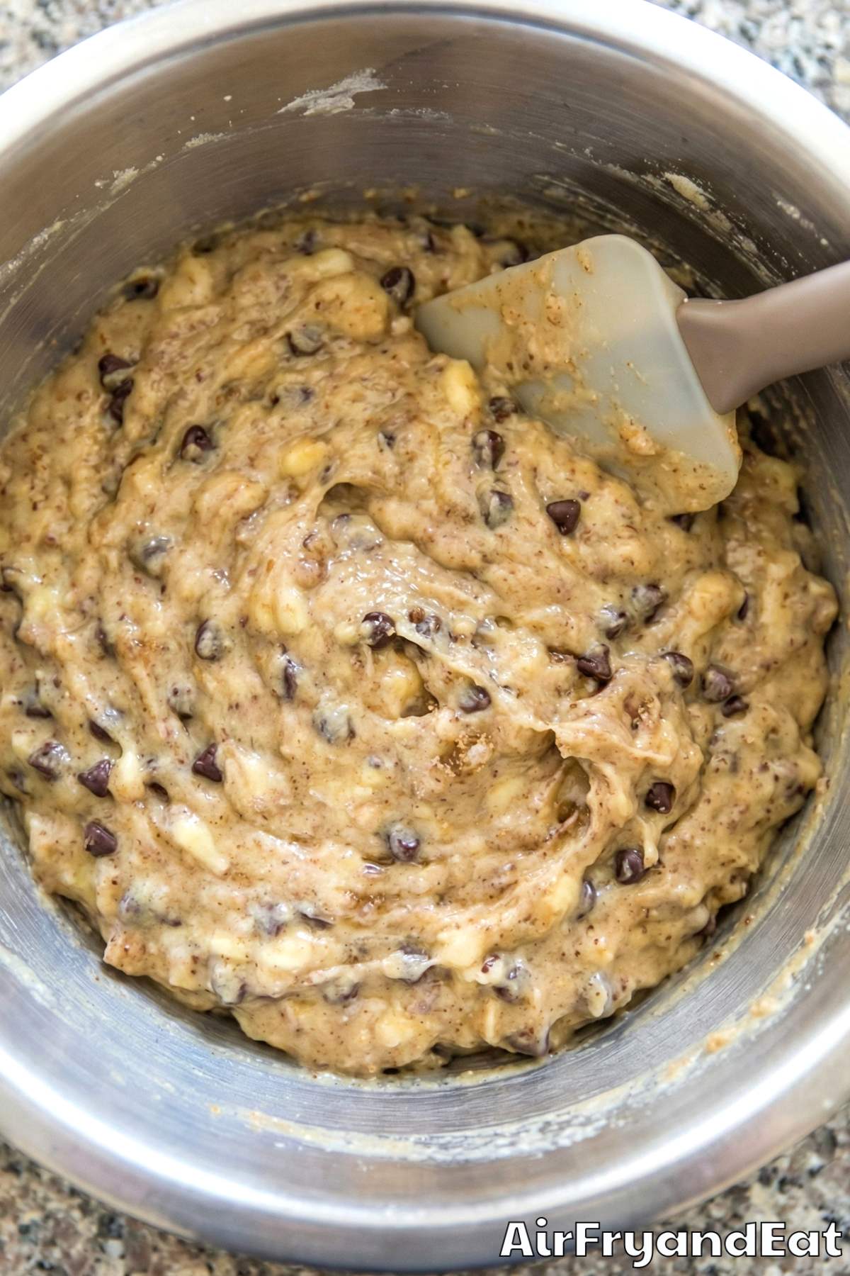 Air Fryer Banana Bread Muffins Step 2