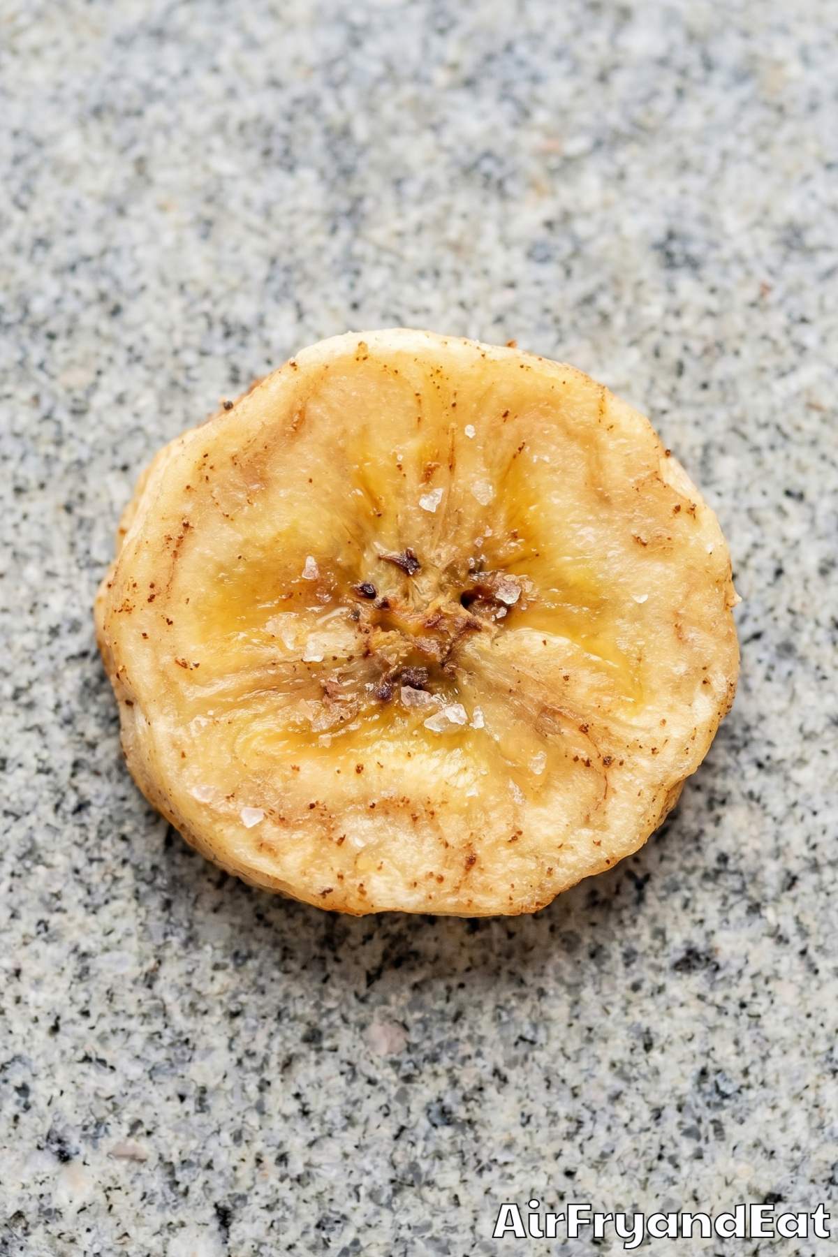 Wholesome air fryer banana chips on plate