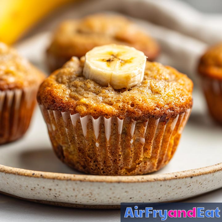 air fryer banana muffins