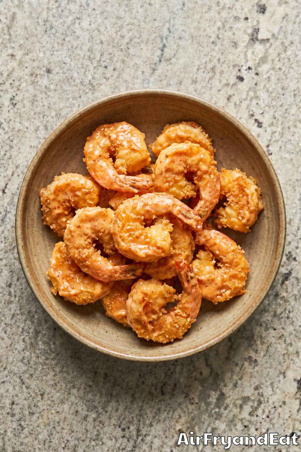 homemade air fryer bang bang shrimp
