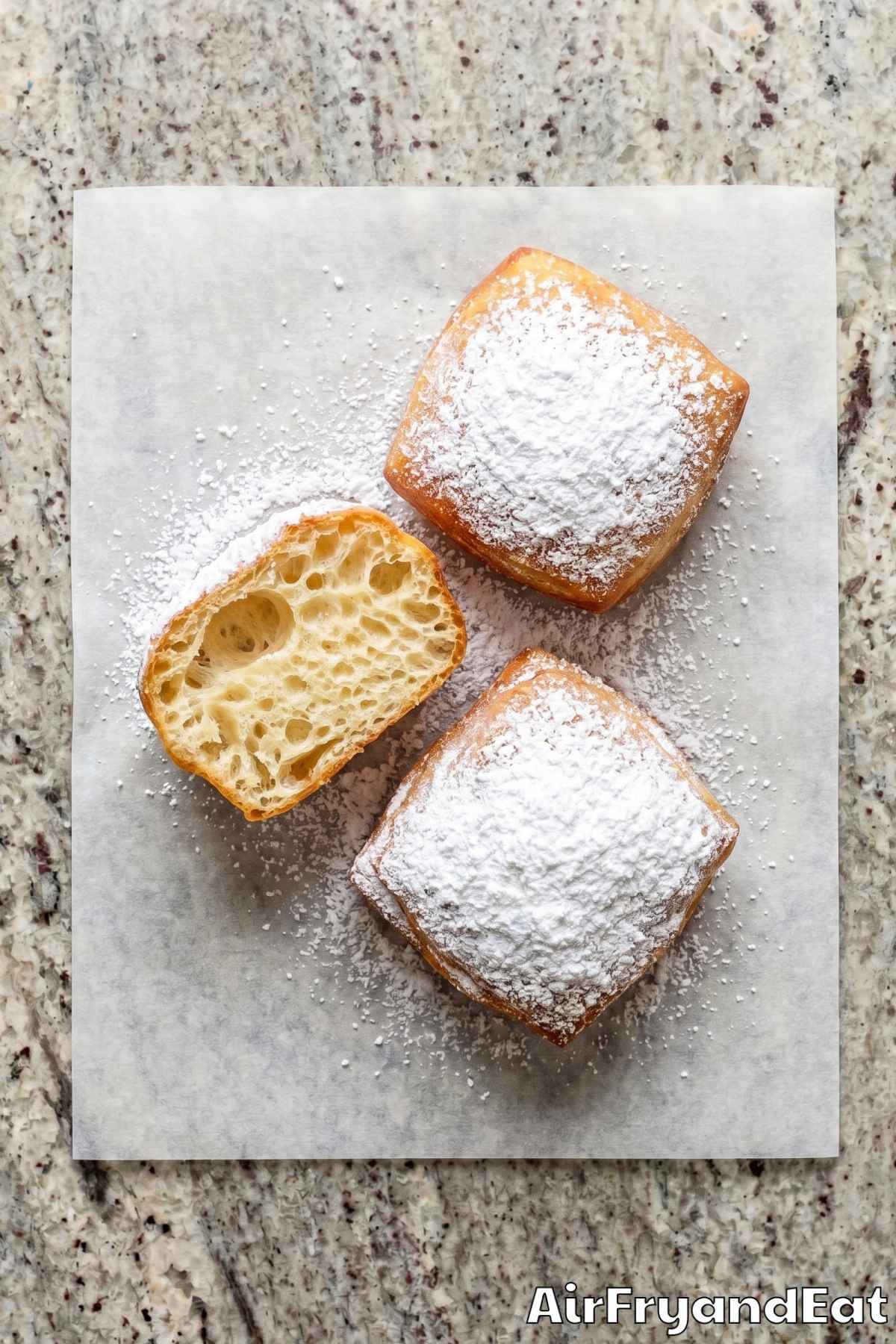 Easy air fryer beignets fresh and warm