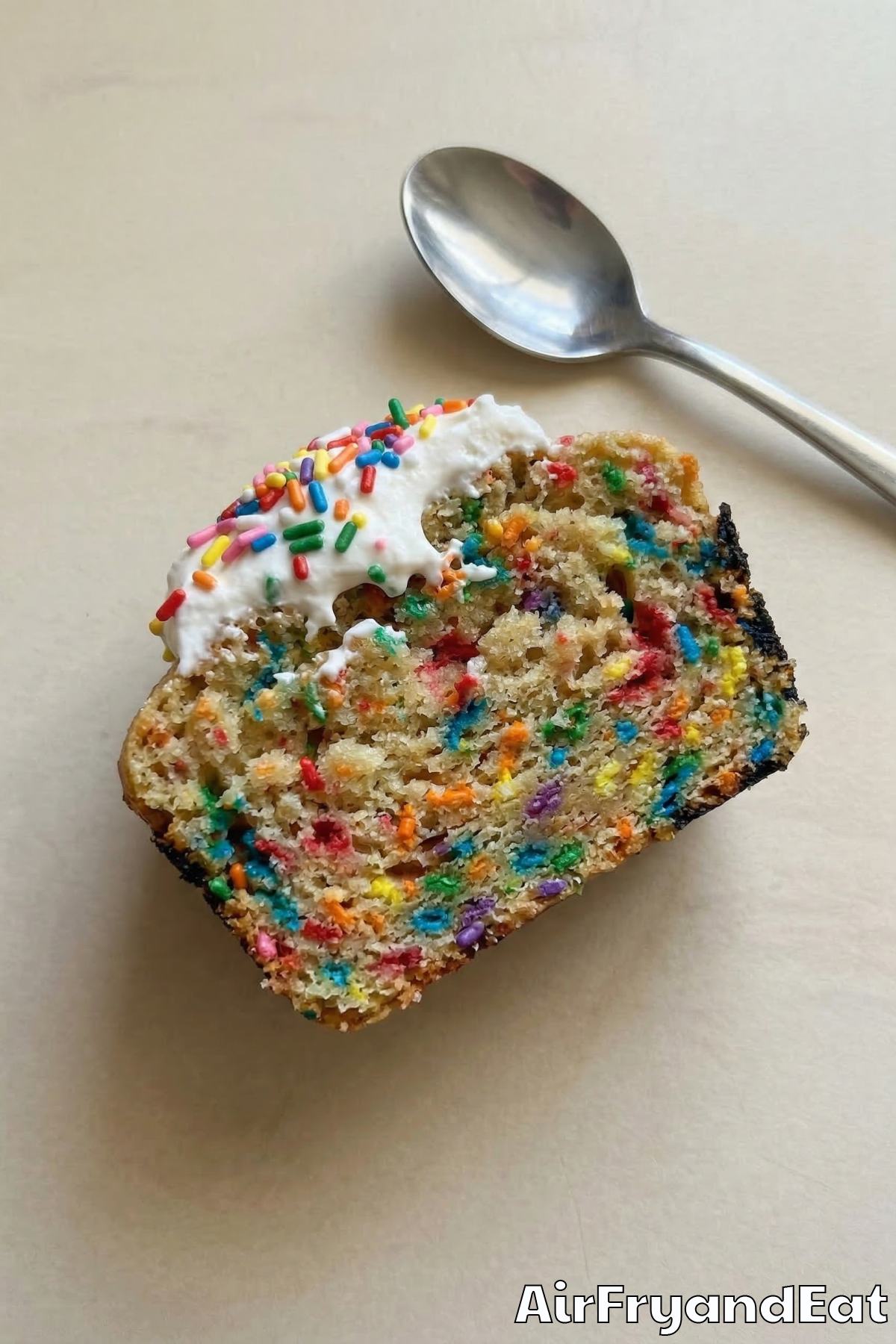 Warm air fryer birthday cake mug cakes