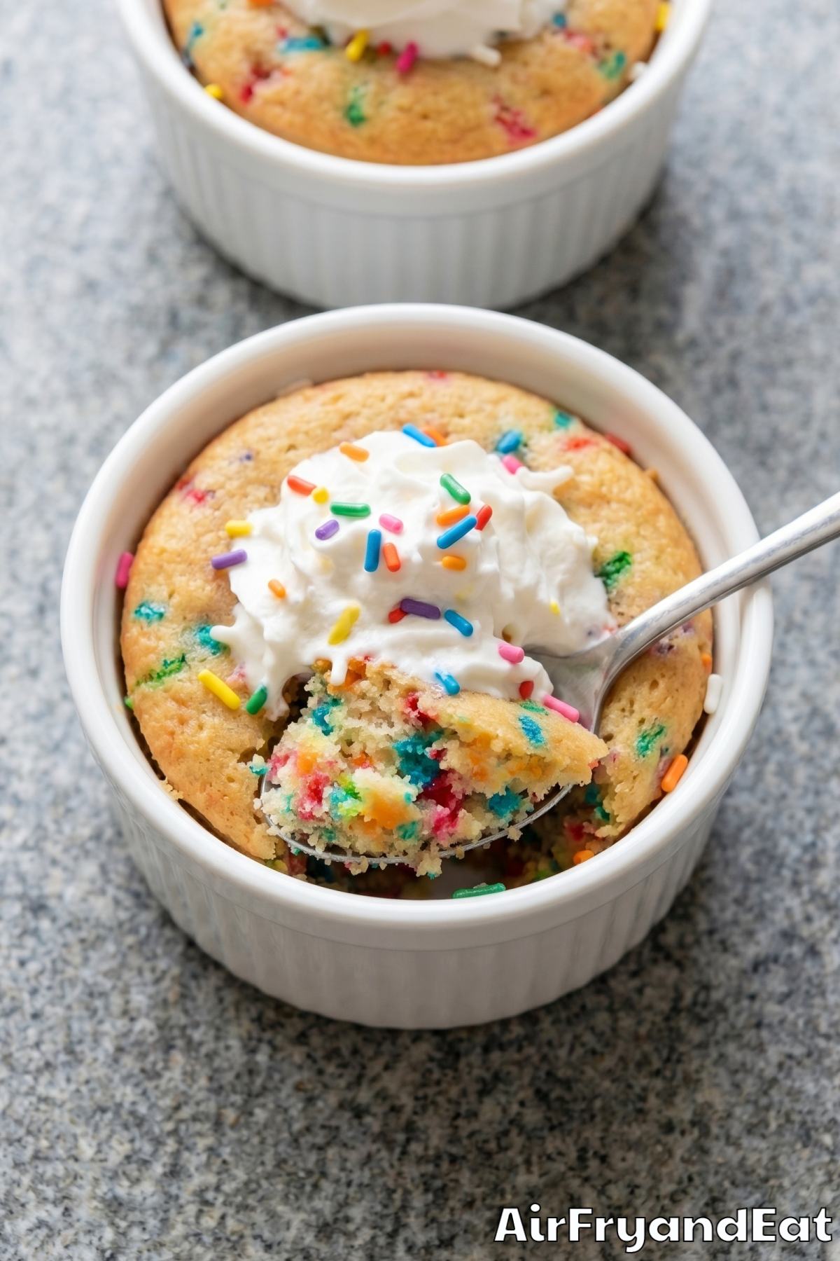 warm birthday cake mug cake fresh baked