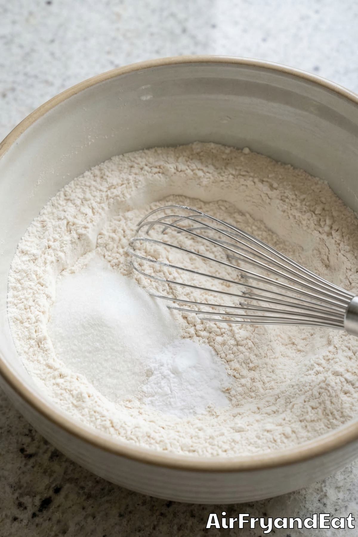 Air Fryer Birthday Cake Mug Cakes Step 1