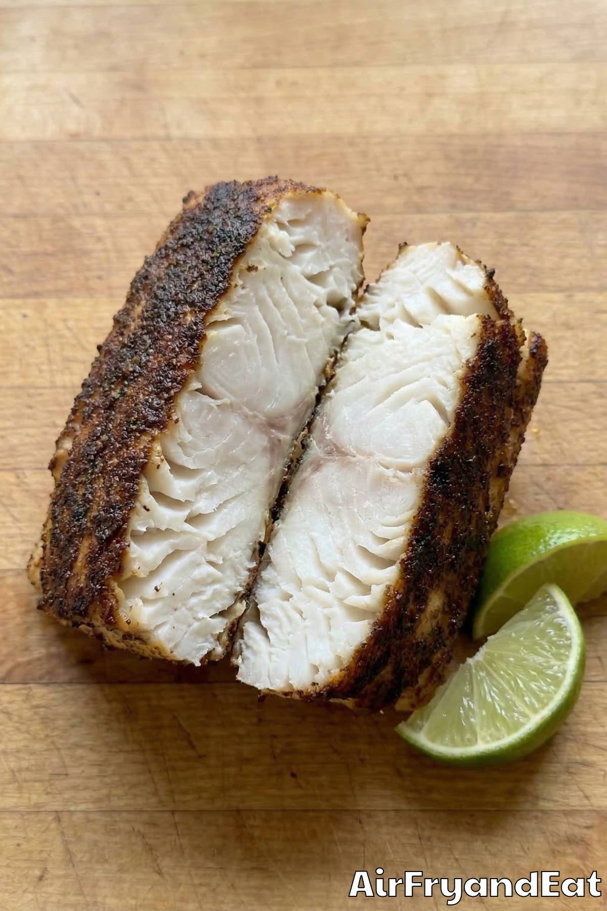 Perfect air fryer blackened mahi mahi plated