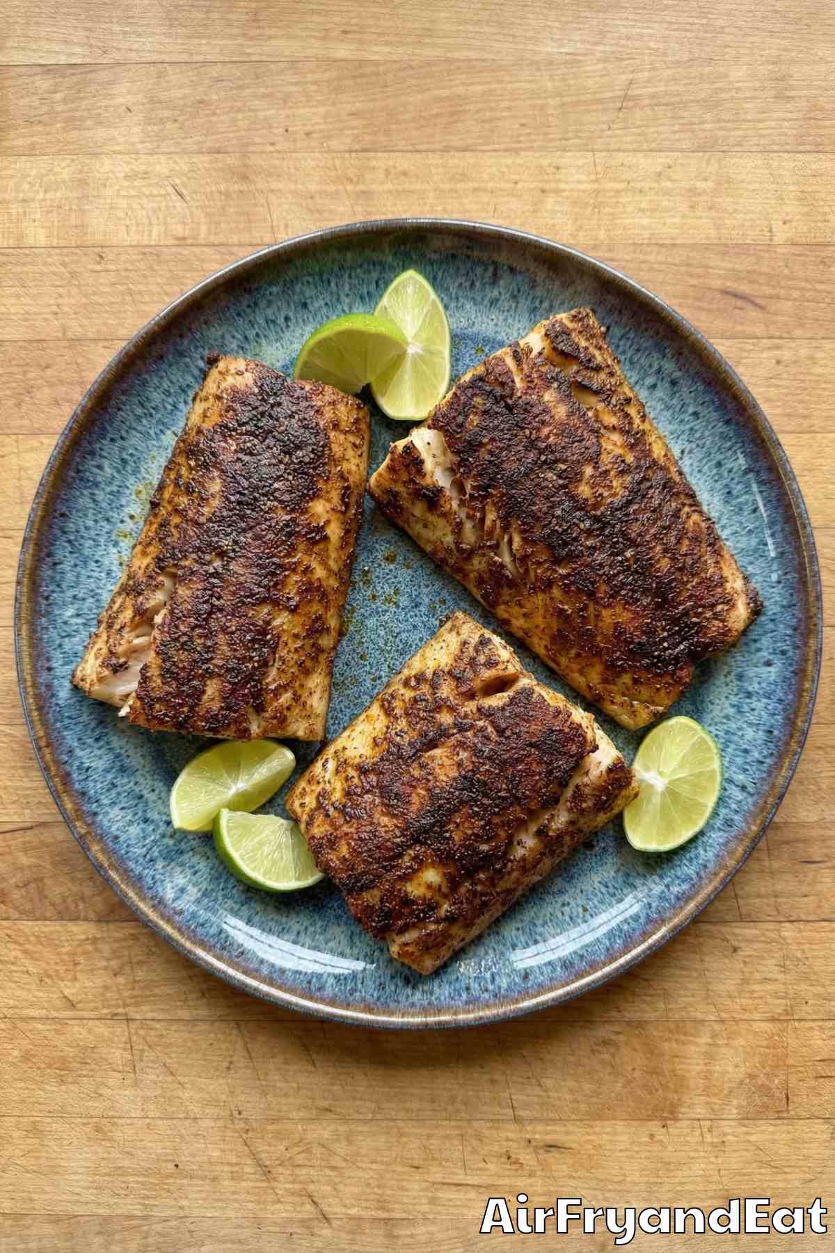 Zesty air fryer blackened mahi mahi fillets