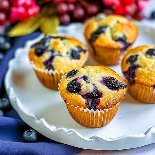 Air Fryer Blueberry Muffins