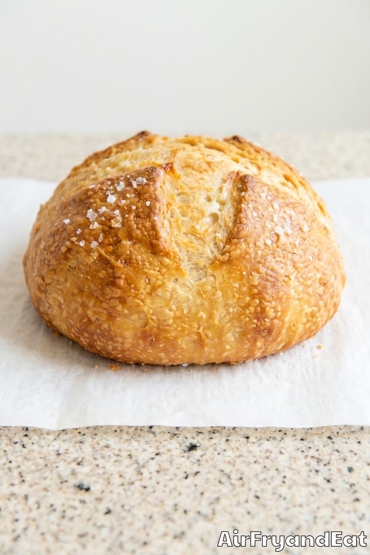 Easy air fryer bread with golden crust