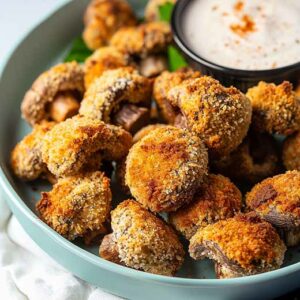 air fryer breaded mushrooms recipe