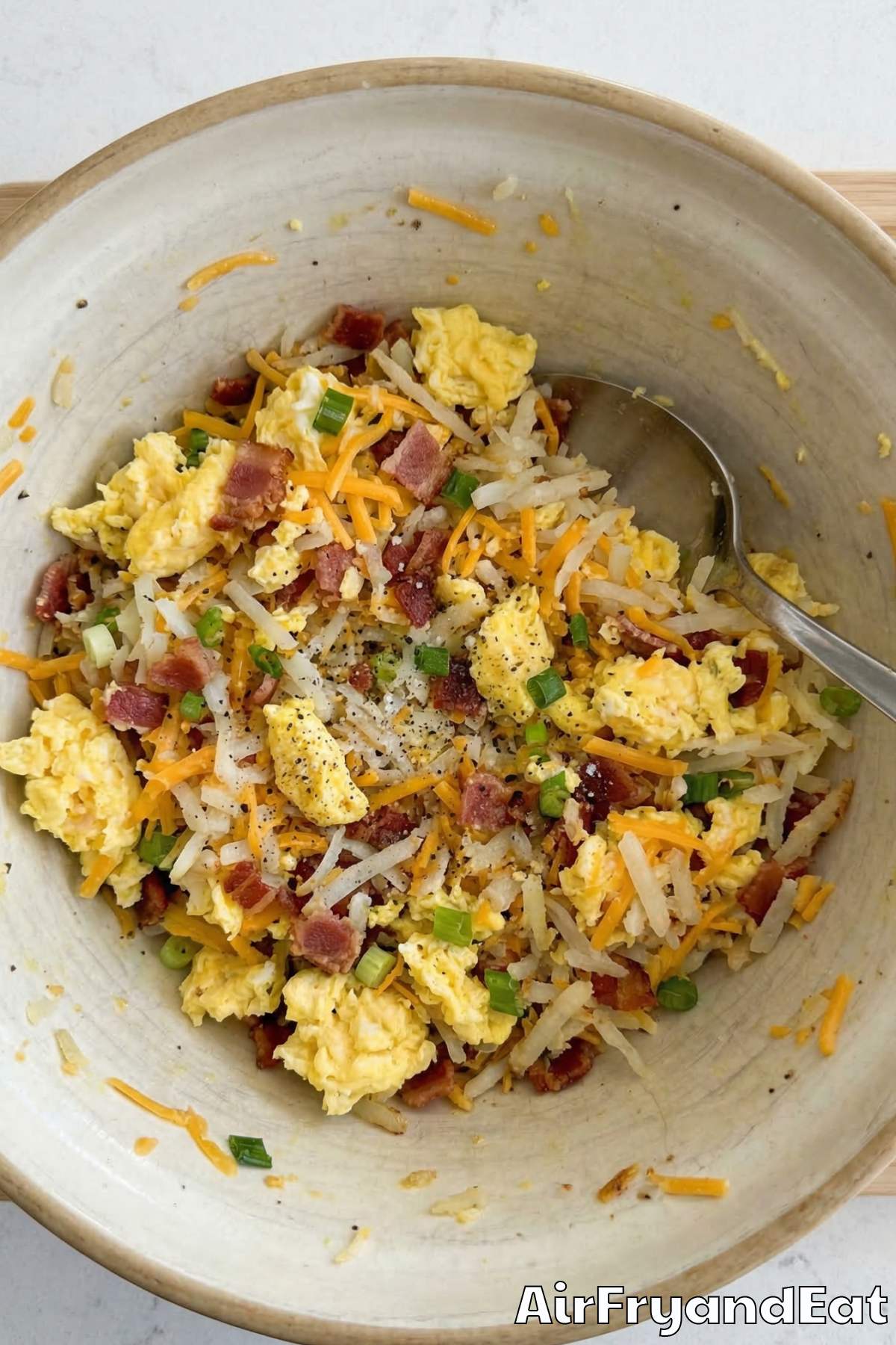 Air Fryer Breakfast Egg Rolls Step 1