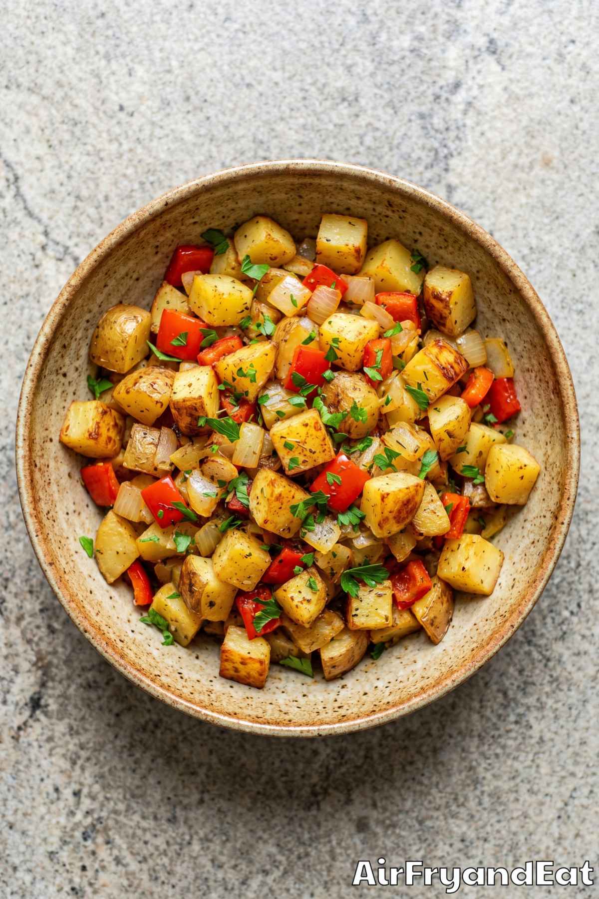 Hearty air fryer breakfast potatoes