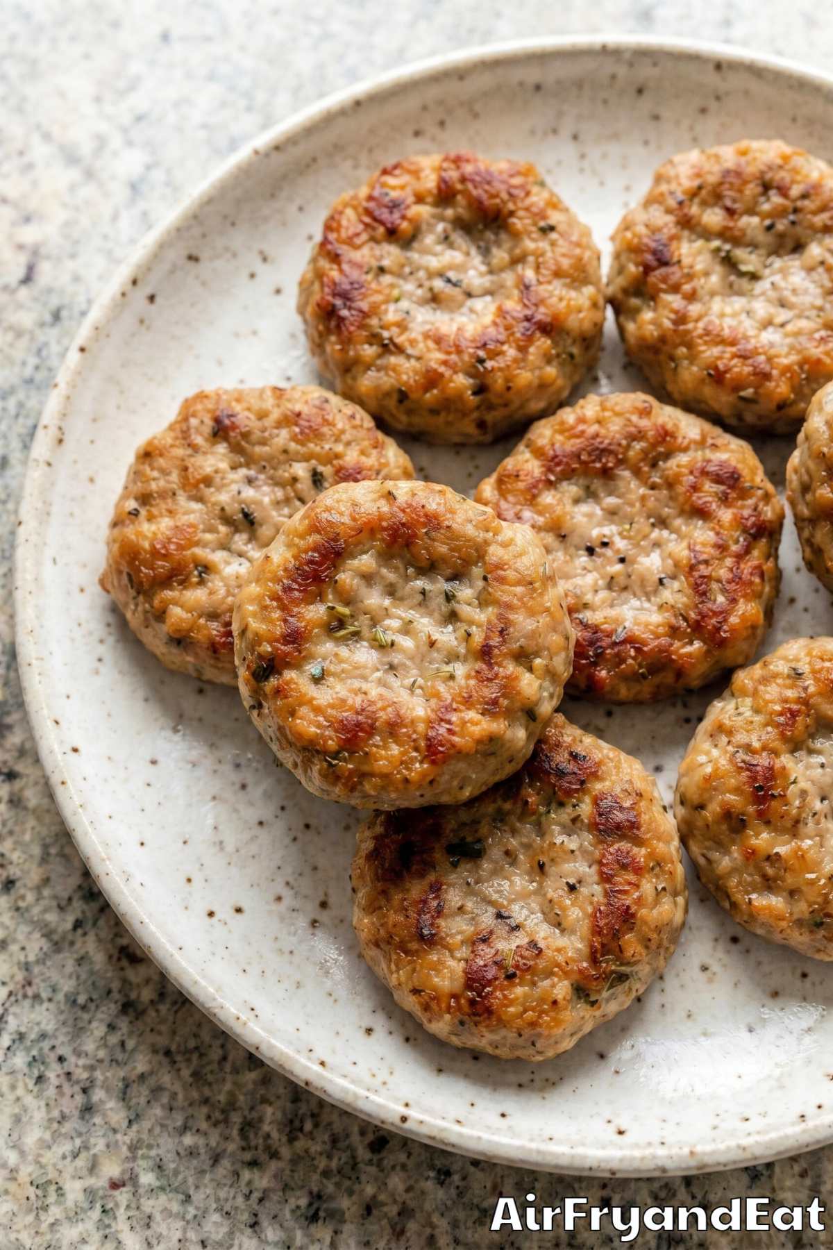 Tender air fryer breakfast sausage patties