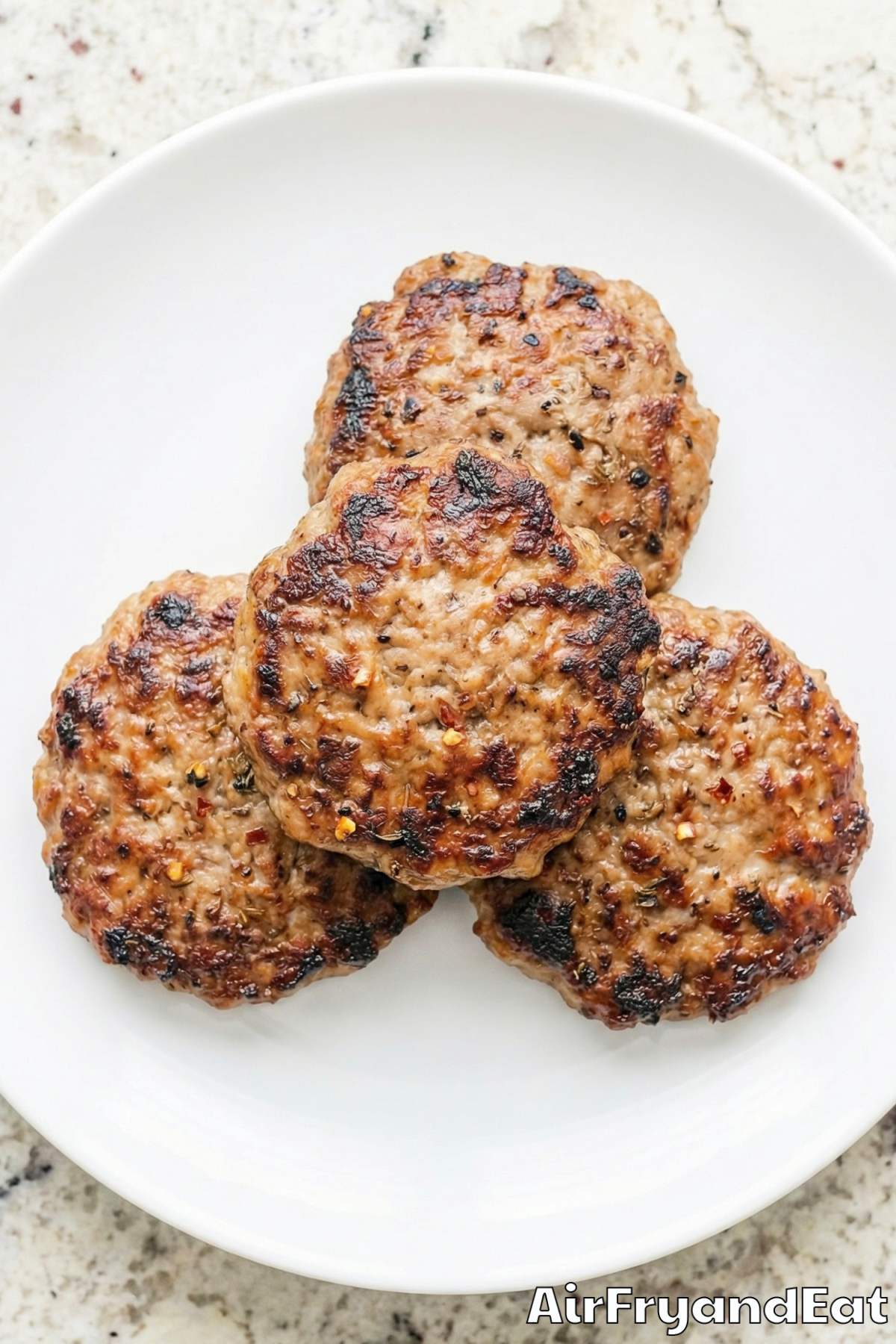 hearty air fryer breakfast sausage patties