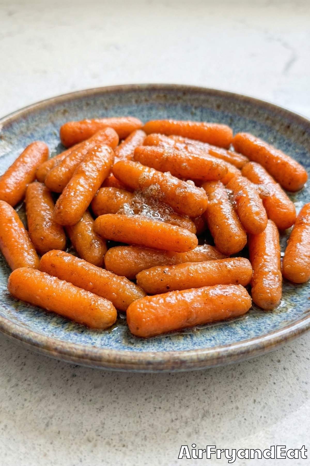 Easy air fryer brown sugar glazed carrots