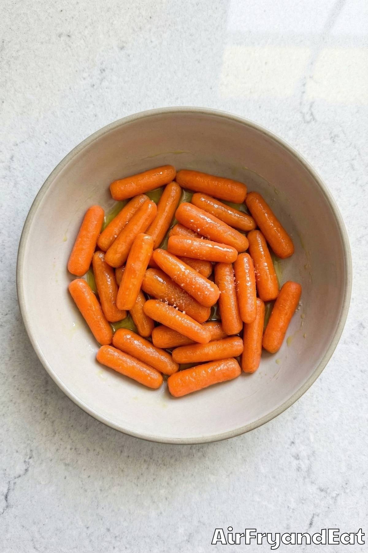 Air Fryer Brown Sugar Glazed Carrots Step 1