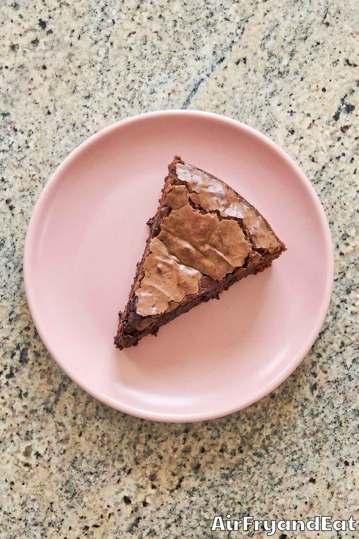 Chewy air fryer brownies freshly made