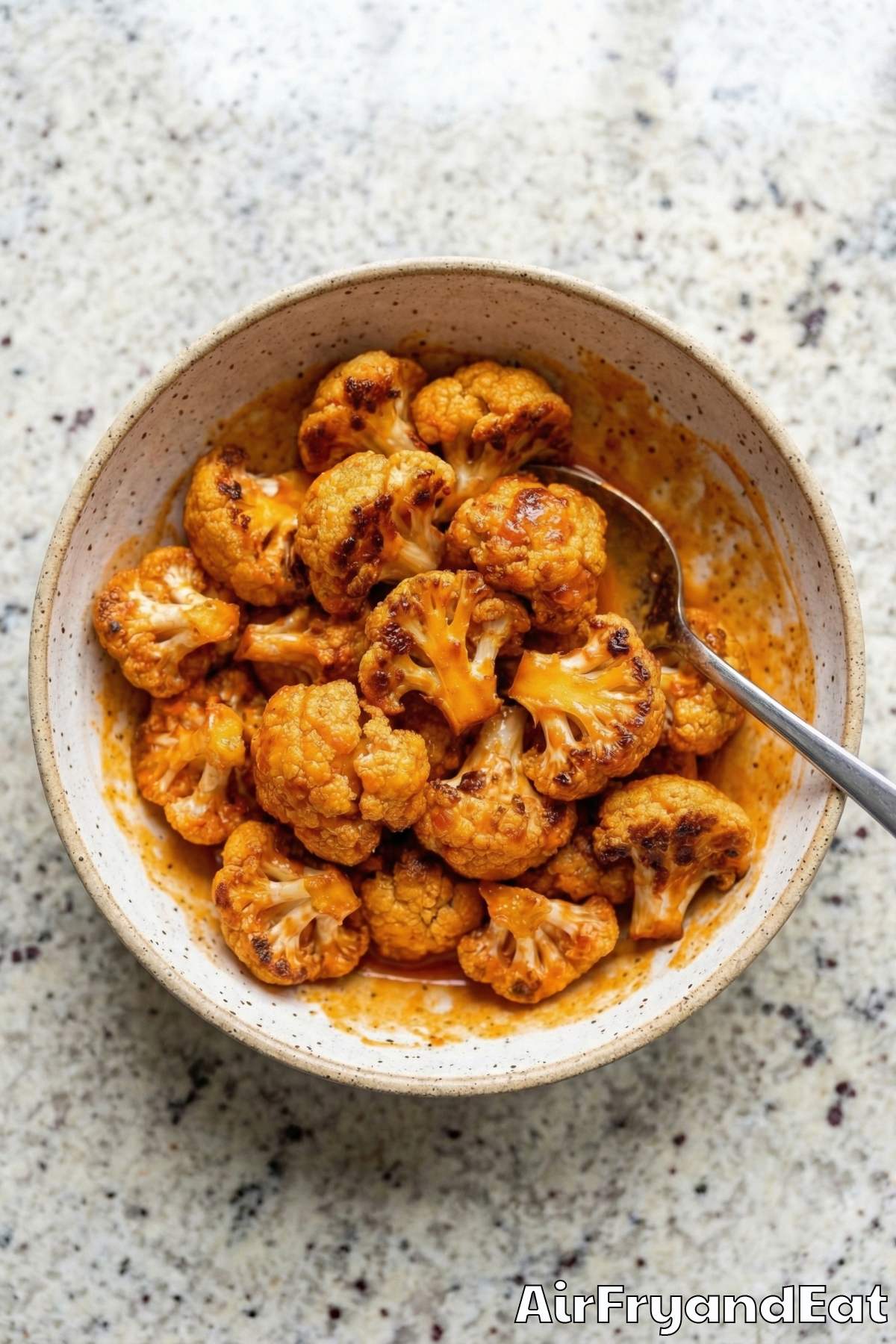 Air Fryer Buffalo Cauliflower Bites Step 5