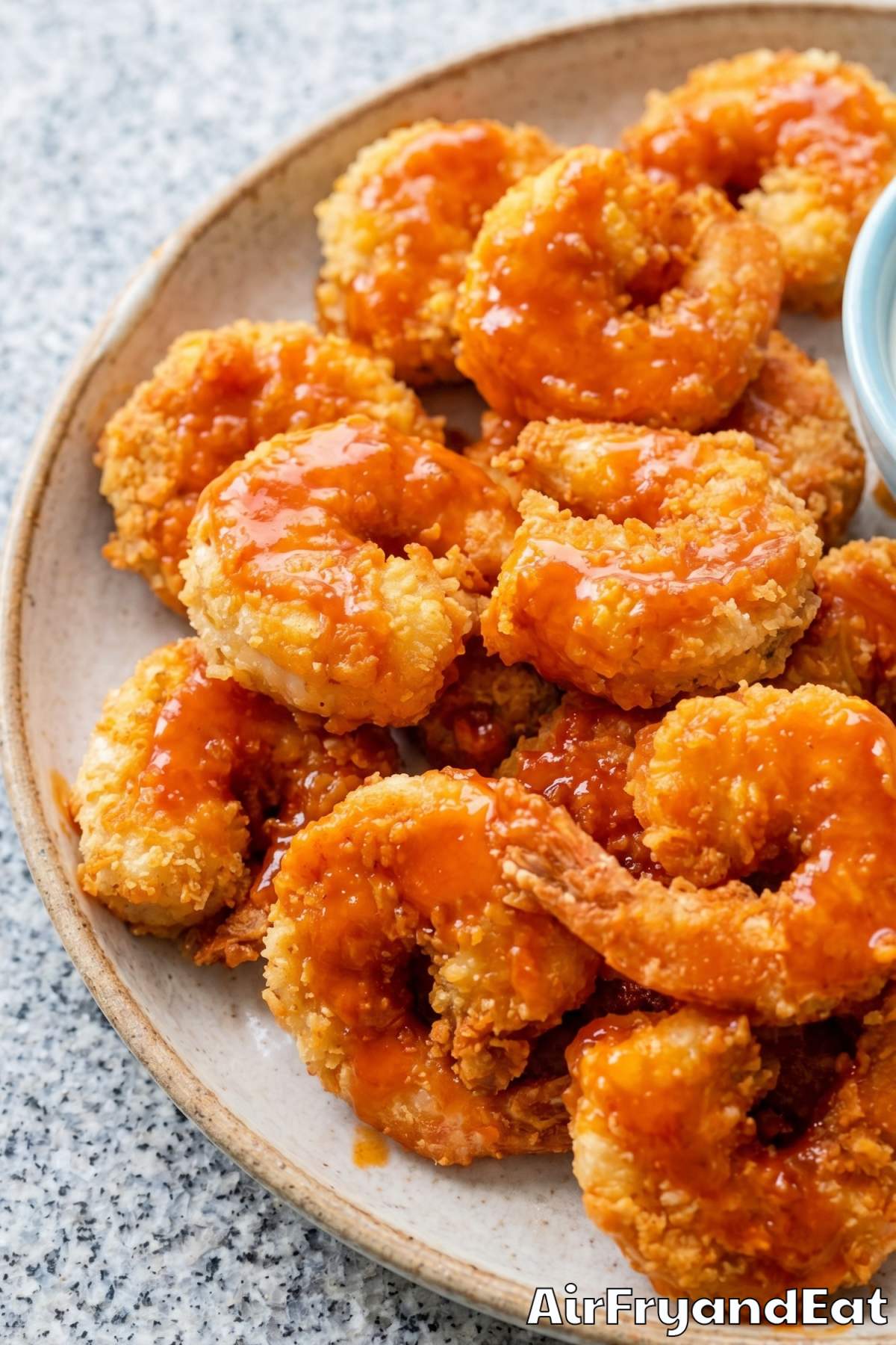 Easy air fryer buffalo shrimp appetizer