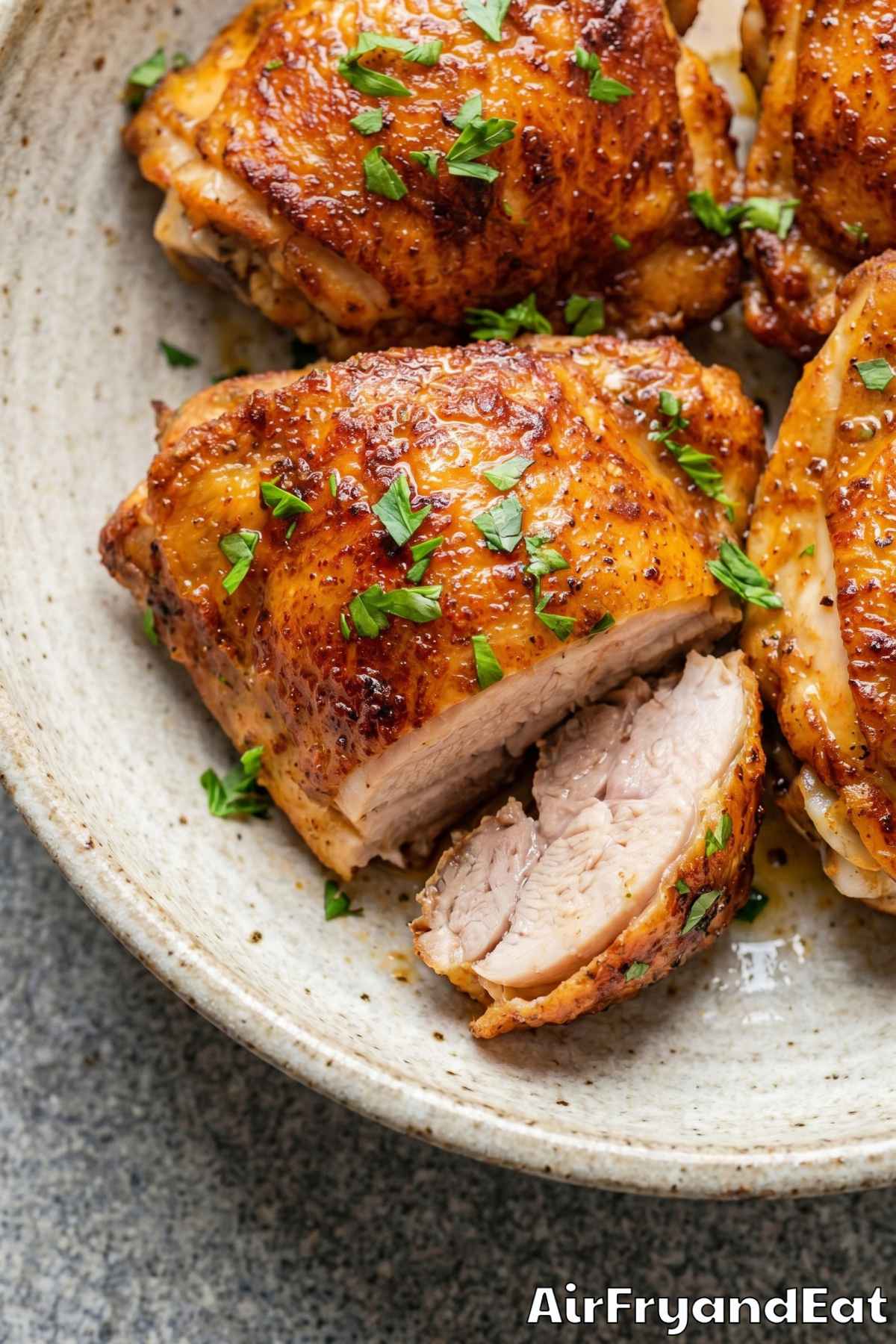 Spicy golden air fryer Cajun chicken