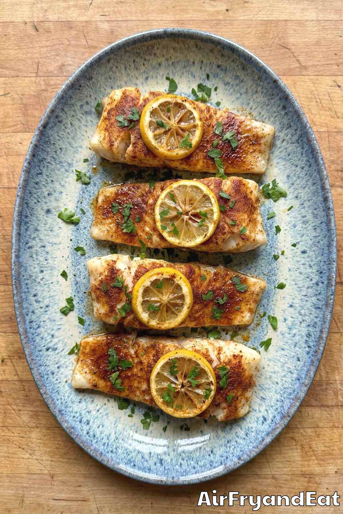 Simple air fryer Cajun cod fillets recipe
