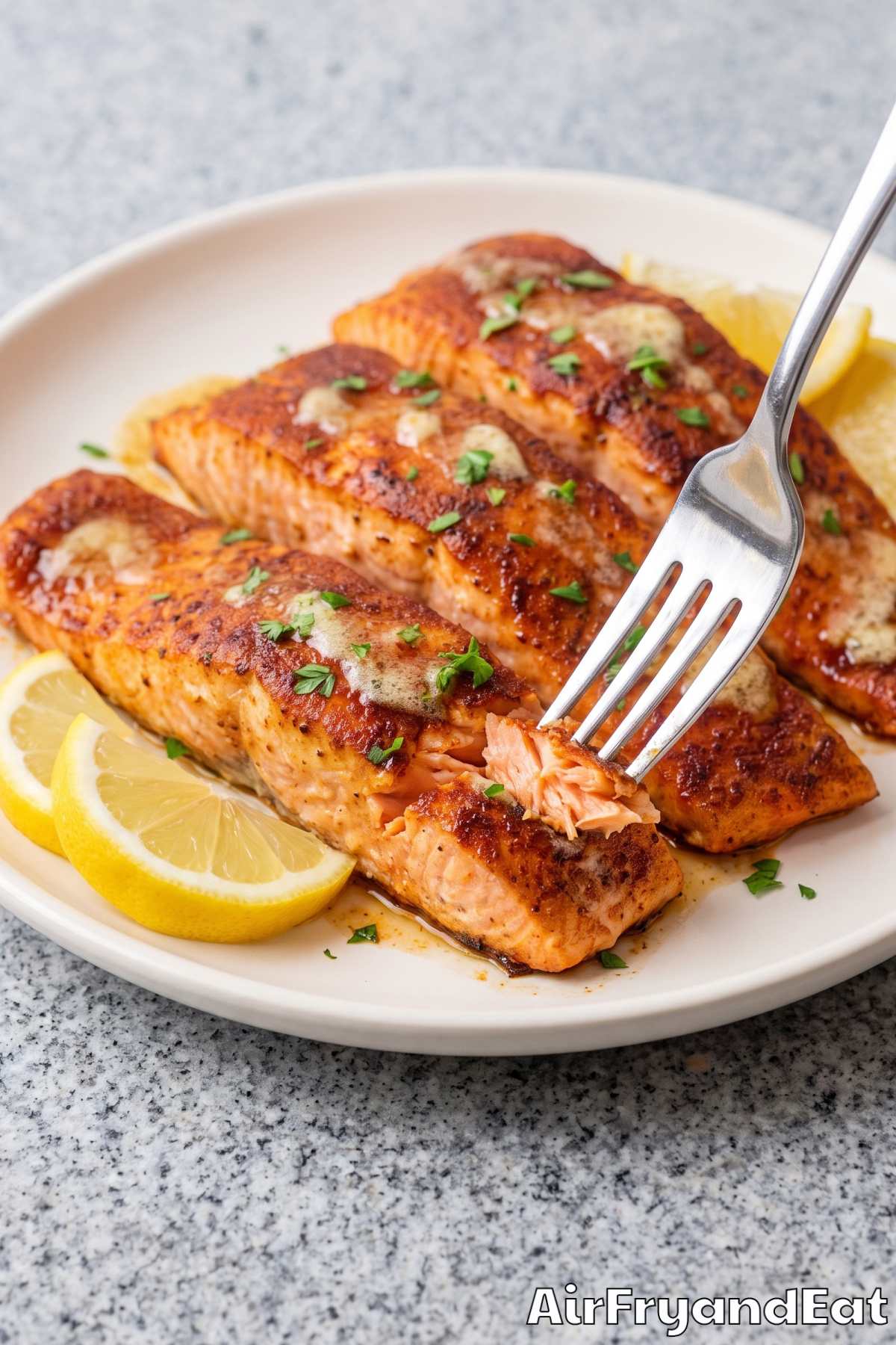 Tender air fryer Cajun salmon fillet