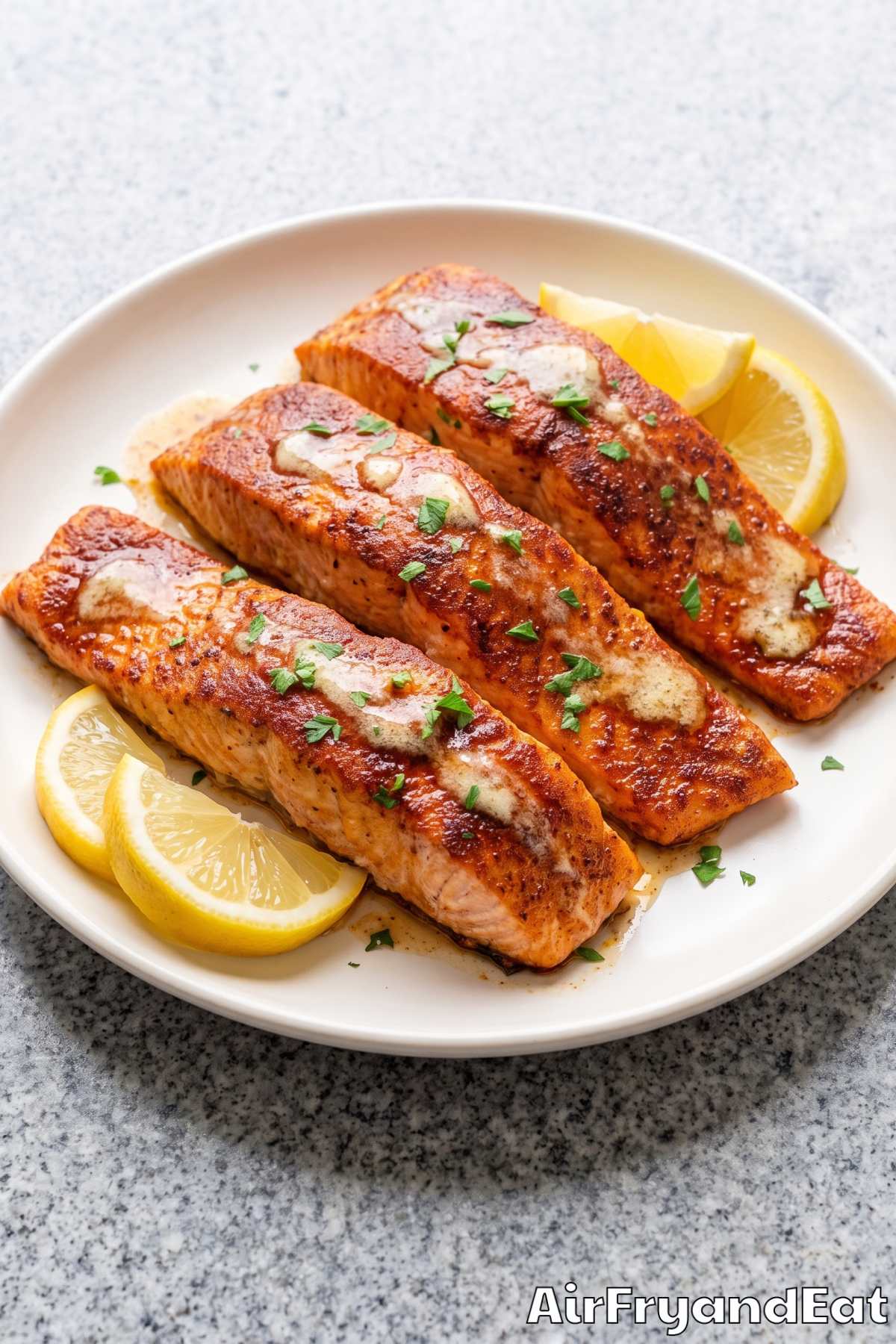 Honey butter salmon with Cajun spice