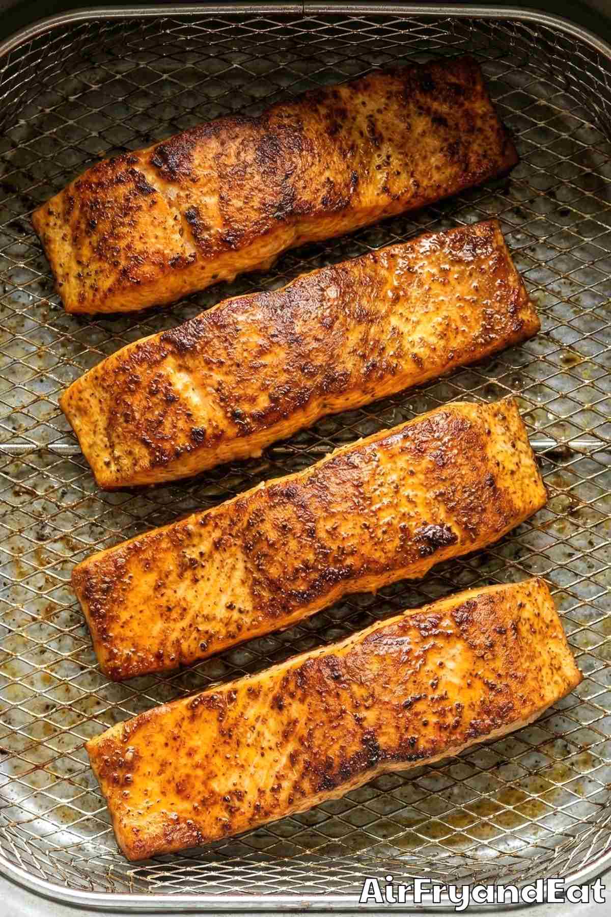 Air Fryer Cajun Honey Butter Salmon Step 2