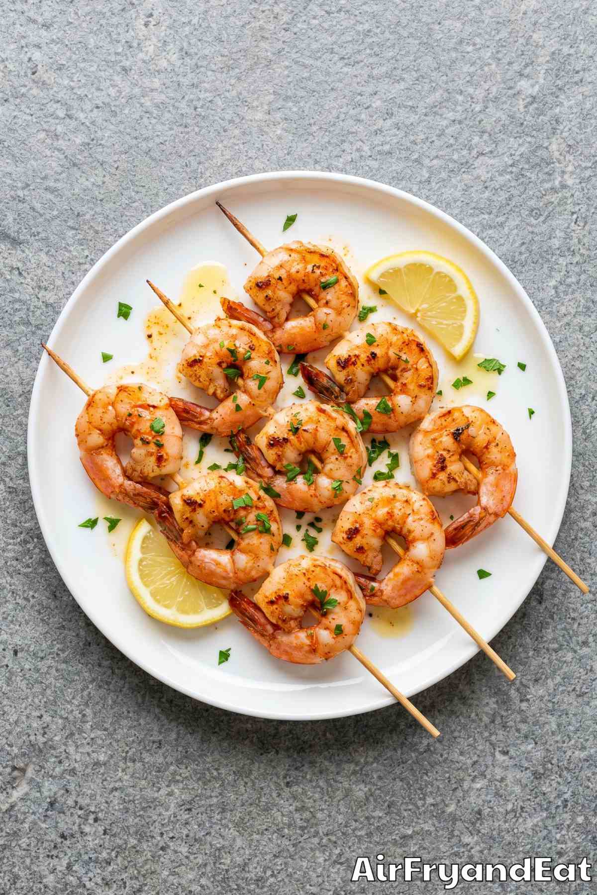 Savory Cajun seasoned air fryer shrimp
