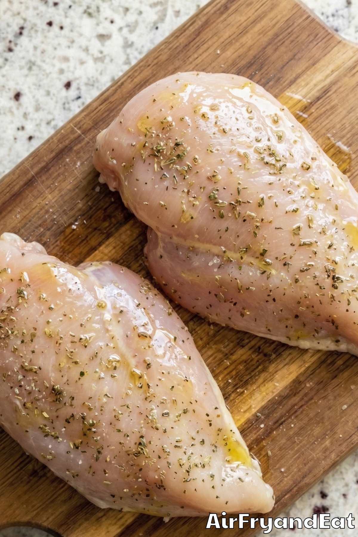 Air Fryer Caprese Chicken Breasts Step 1