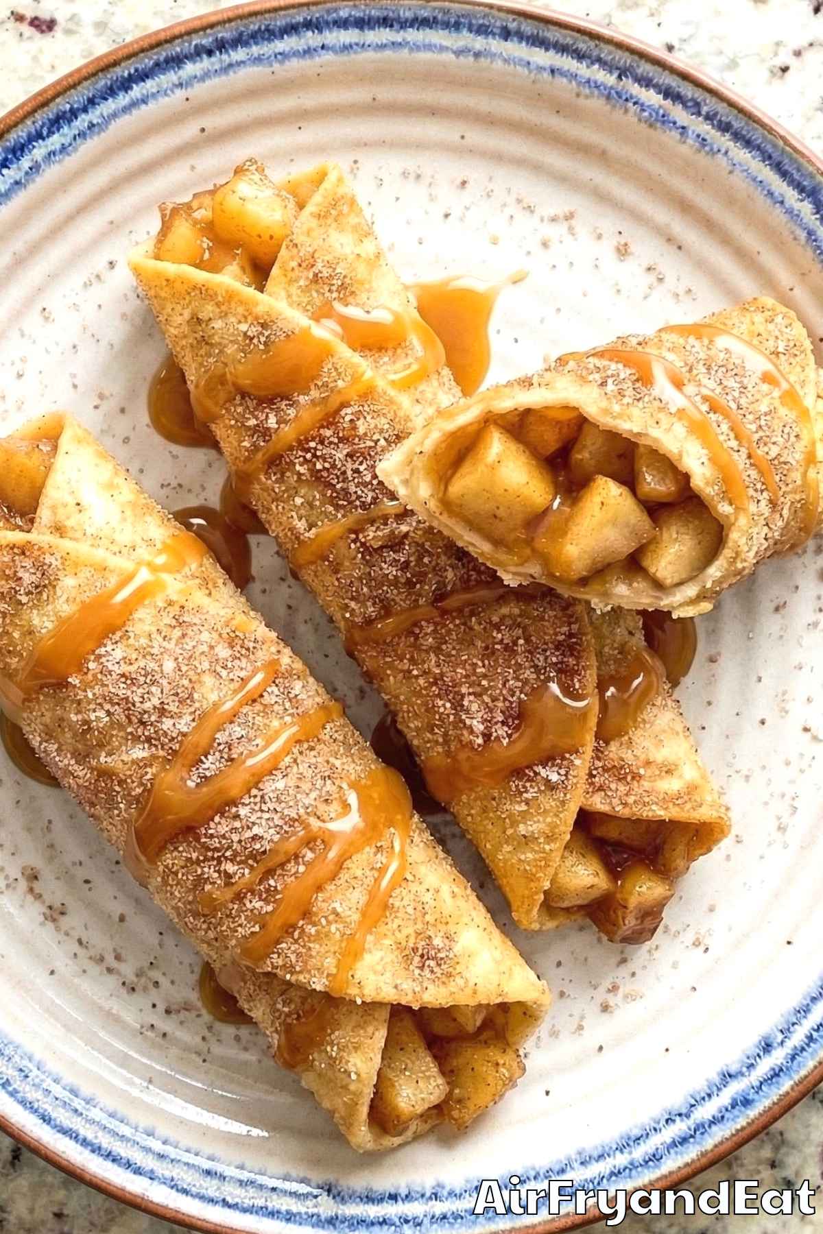 Irresistible air fryer apple pie taquitos